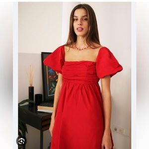 Free People Mia Mini Dress in Red Size 6 NWOT